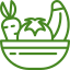 Alimentación icono categorías