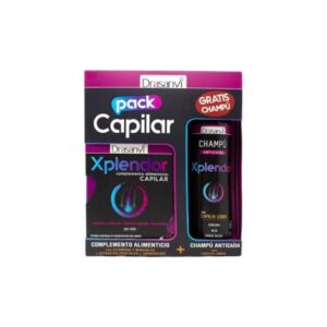PACK CAPILAR XPLENDOR 24 CAPSULAS + CHAMPU ANTICAIDA 300 ML