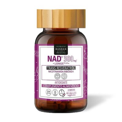 NAD+ 300 mg. y Tran-Resveratrol 80 mg. 60 Caps