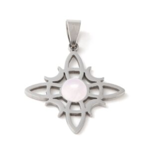 Nudo de bruja con cuerzo Rosa