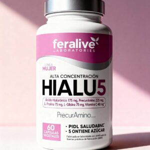 HIALU5 ácido Hialurónico 60 cap .FERALIVE