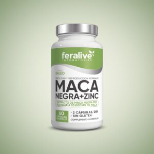 MACA NEGRA + ZINC 60 cap FERALIVE