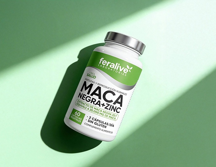 MACA NEGRA + ZINC 60 cap FERALIVE - Imagen 3