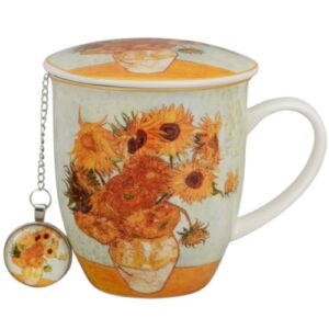 Kit sunflowers, porcelana 0,40 l. tapa + filtro