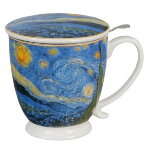 Taza starry 2, porcelana 0,50 l. filtro y tapa