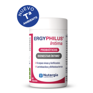 ERGYPHILUS INTIMA
Equilibrio de la microflora vaginal y urinaria.
60 capsulas Nutergia