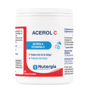 ACEROL C
Vitamina C 100% natural.
60 comprimidos masticables 
Nutergia