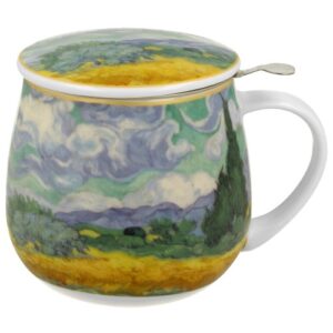 Tazas con filtro y tapa
wheat, porcelana 0,40 l.