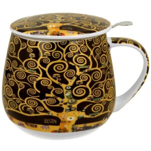 Taza tree , porcelana 0,40 l. filtro y tapa