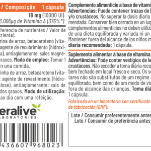 BETA-CAROTENO
60 cápsulas Feralive