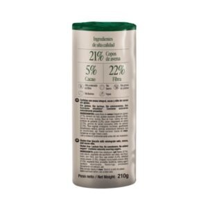 Galletas Nibs de Cacao Triple Zero 210 g Santiveri
Alto contenido en fibra 22%