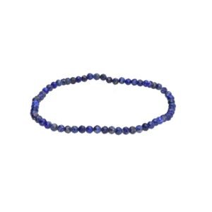 Pulsera Facetada De Lapislázuli 3mm