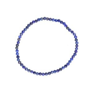 Pulsera Facetada De Lapislázuli 3mm