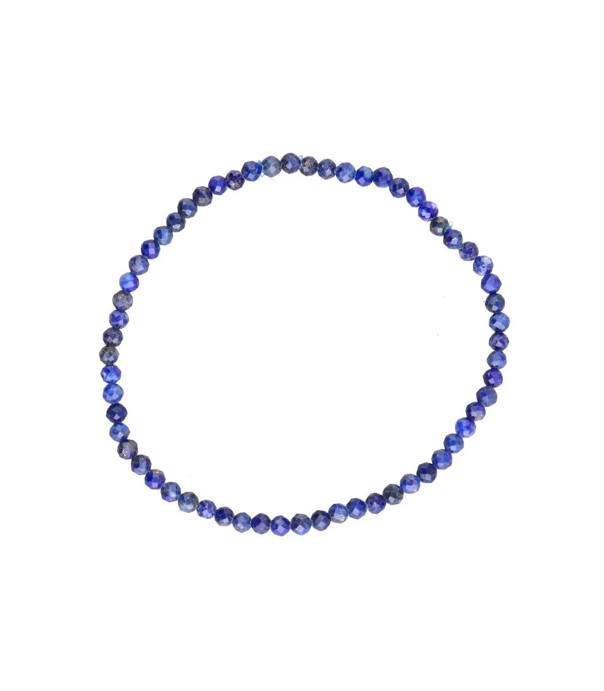 Pulsera Facetada De Lapislázuli 3mm