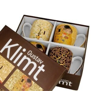 Set gustav klimt, porcelana 4 tazas 0,35 l.