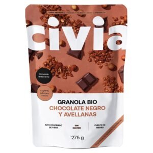 Granola Chocolate Negro y Avellanas
BIO Sin Gluten · 275g CIVIA FOODS