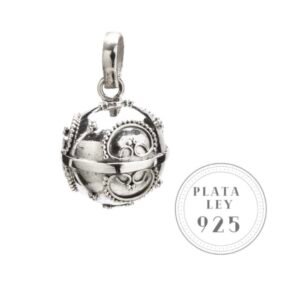 Amuleto Llamador de Ángeles 12 mm (plata de ley)