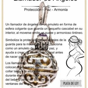 Amuleto Llamador de Ángeles 12 mm (plata de ley)