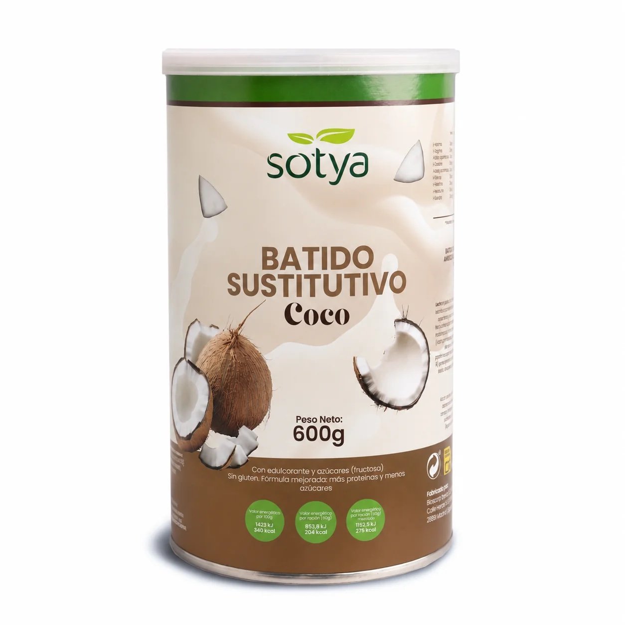 Batido sustitutivo Coco, 600g SOTYA