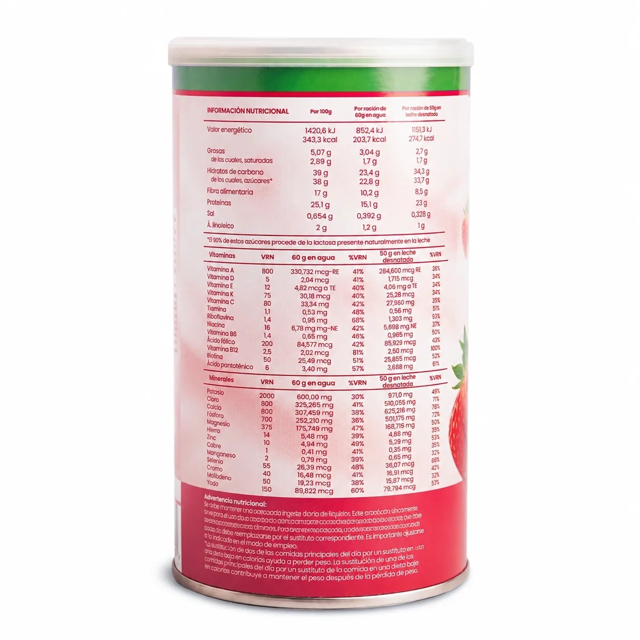 Batido sustitutivo Fresa, 600g SOTYA - Imagen 2